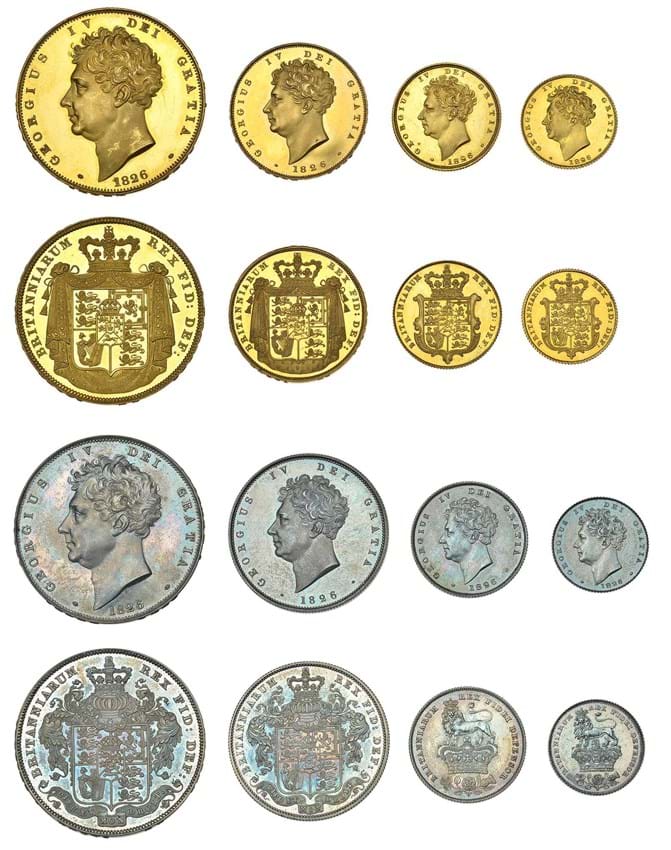 8 Coins Great Britain 1990 Proof Set In Origial Case W/COA Gem Proof
